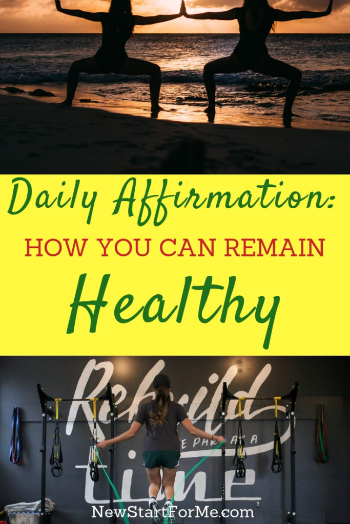 Why do you stay active? 6-pack abs? To look hot in that dress? To add years to your life? NewStart Daily Affirmations: "I Stay Active to Remain Healthy!"