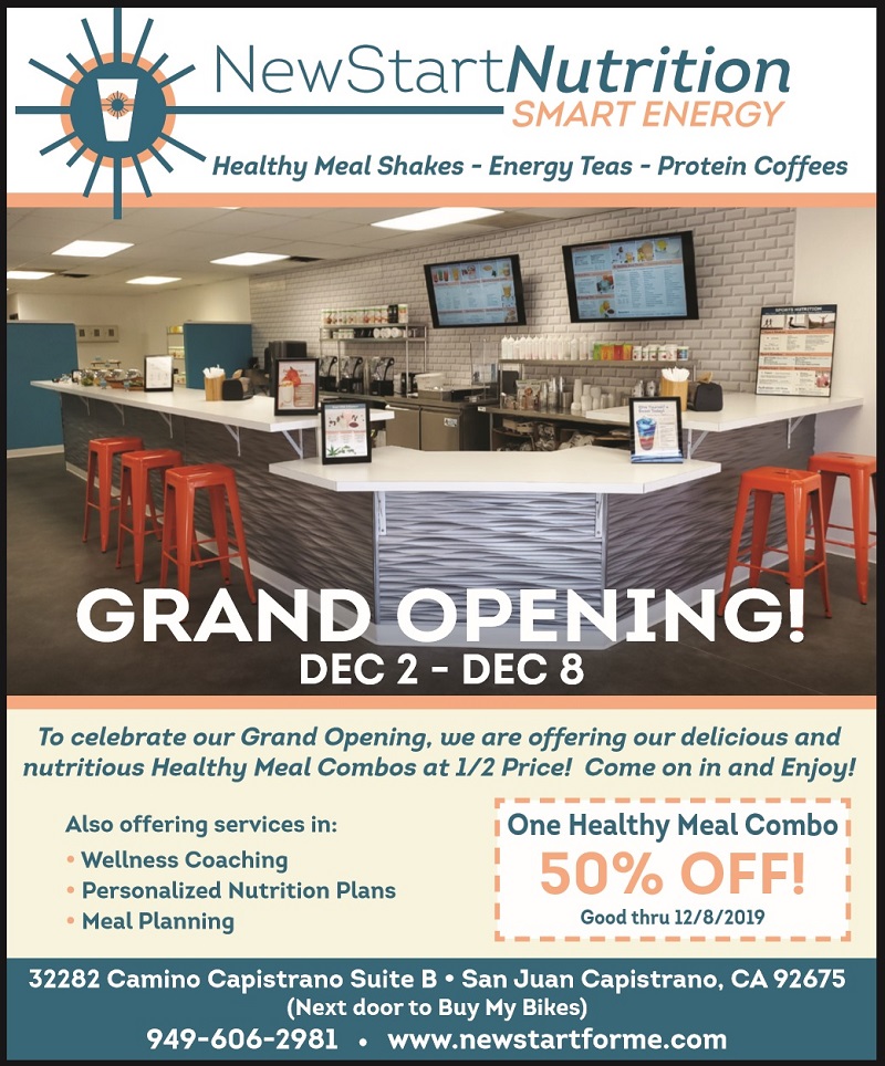 Join us for the NewStart Nutrition Grand Opening Week event to discover the power of nutrition, health, and local businesses.