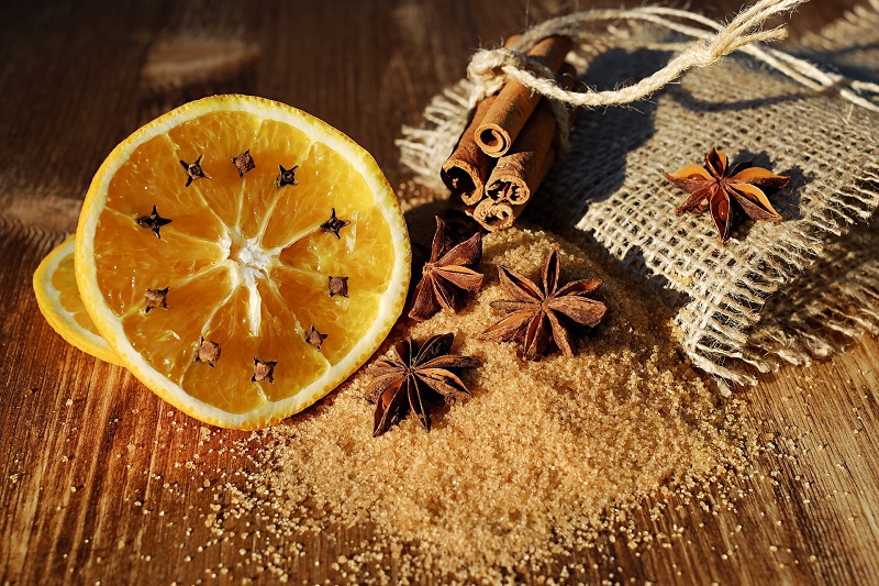 Holiday Tea Recipes Lemon Slice with Star Anise
