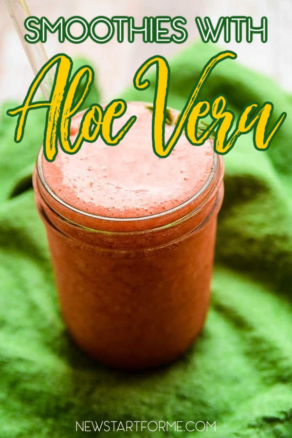 There are smoothie recipes with aloe vera that could help you get all of the health benefits from the plant with the added flavors of a smoothie.