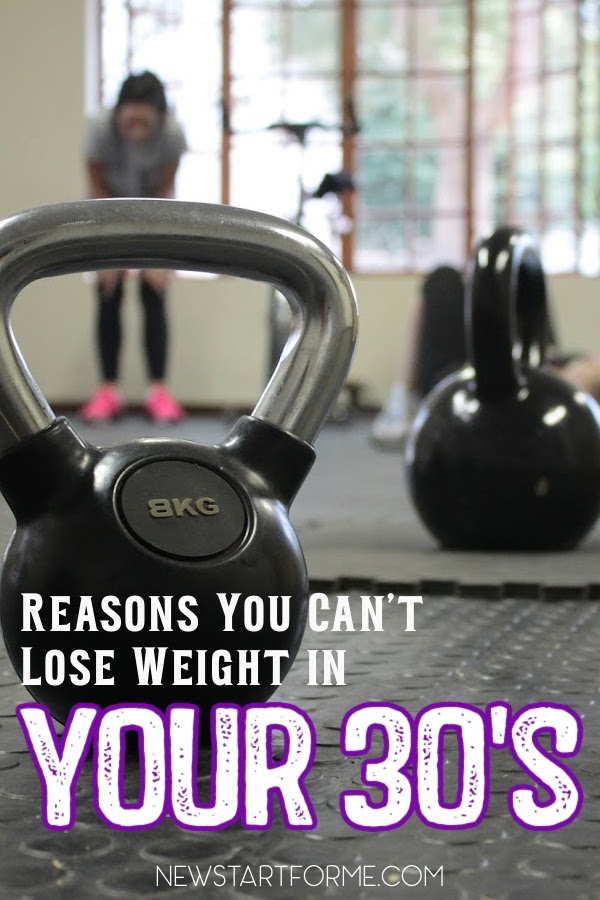 Weight Loss after 30 can be tough! Check out these 6 reasons why you can't lose weight after 30, and what to do about it!