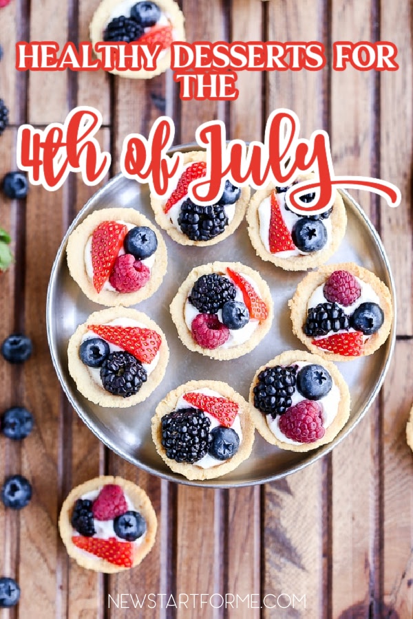 Enjoy your celebration complete with healthy 4th of July desserts that will be perfect for before, during or after your fireworks extravaganza.