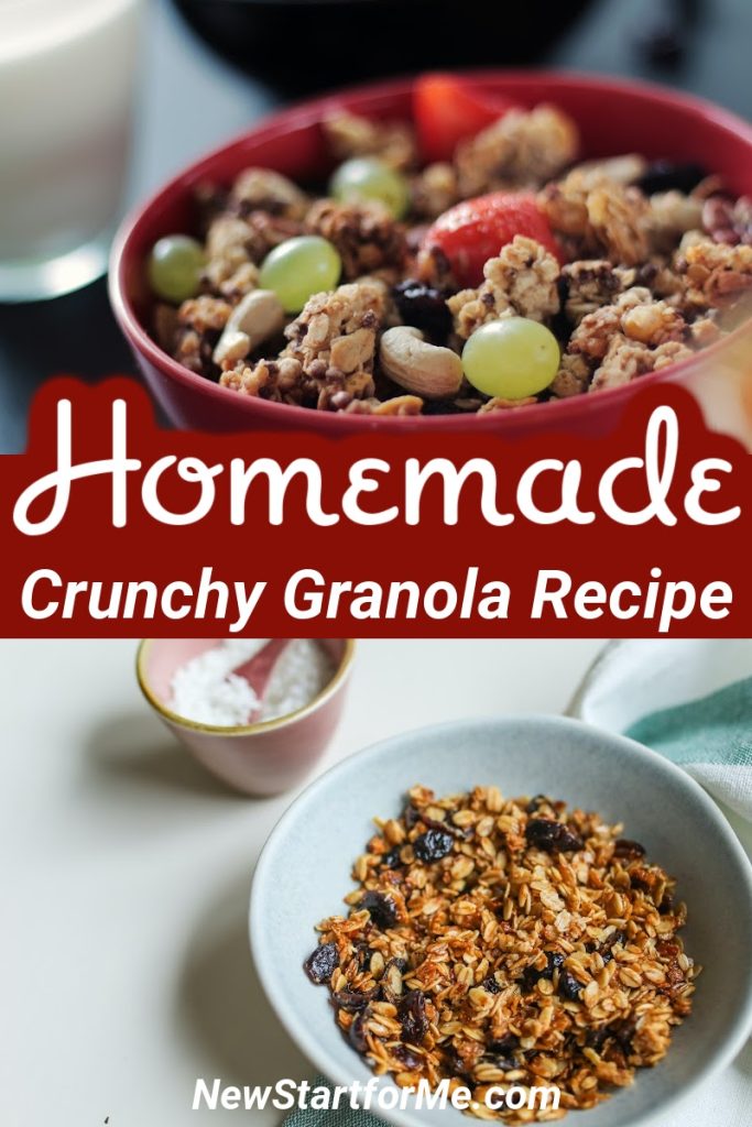 Skip the store-bought granola and whip some up at home using ingredients you likely have on hand! Check out our crunchy granola recipe on the blog!