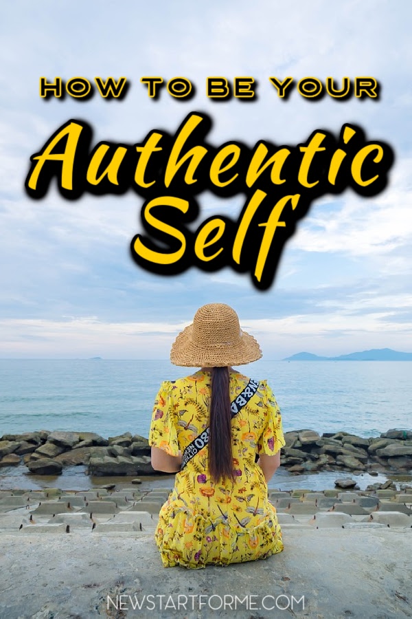 You can answer this question, how to be your authentic self by defining yourself, to yourself, and living up to that idea more often than not.