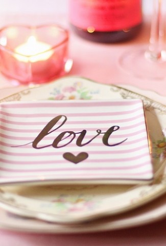 Valentine's Day Side Dishes A Table Setting That Says Love